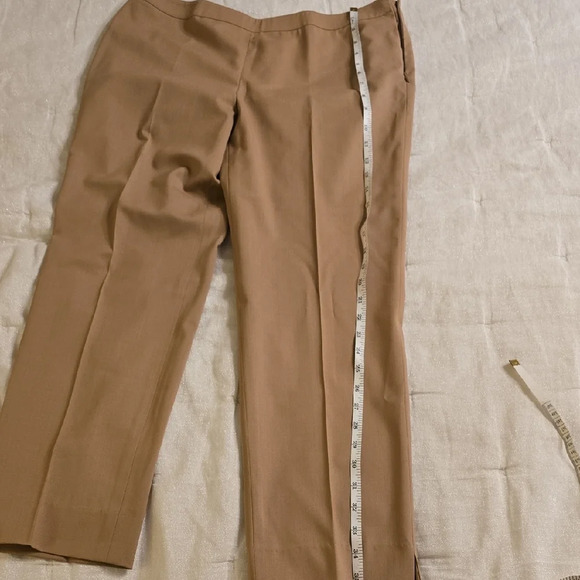 Lafayette 148 New York Tan Wool Trouser - Picture 6 of 14
